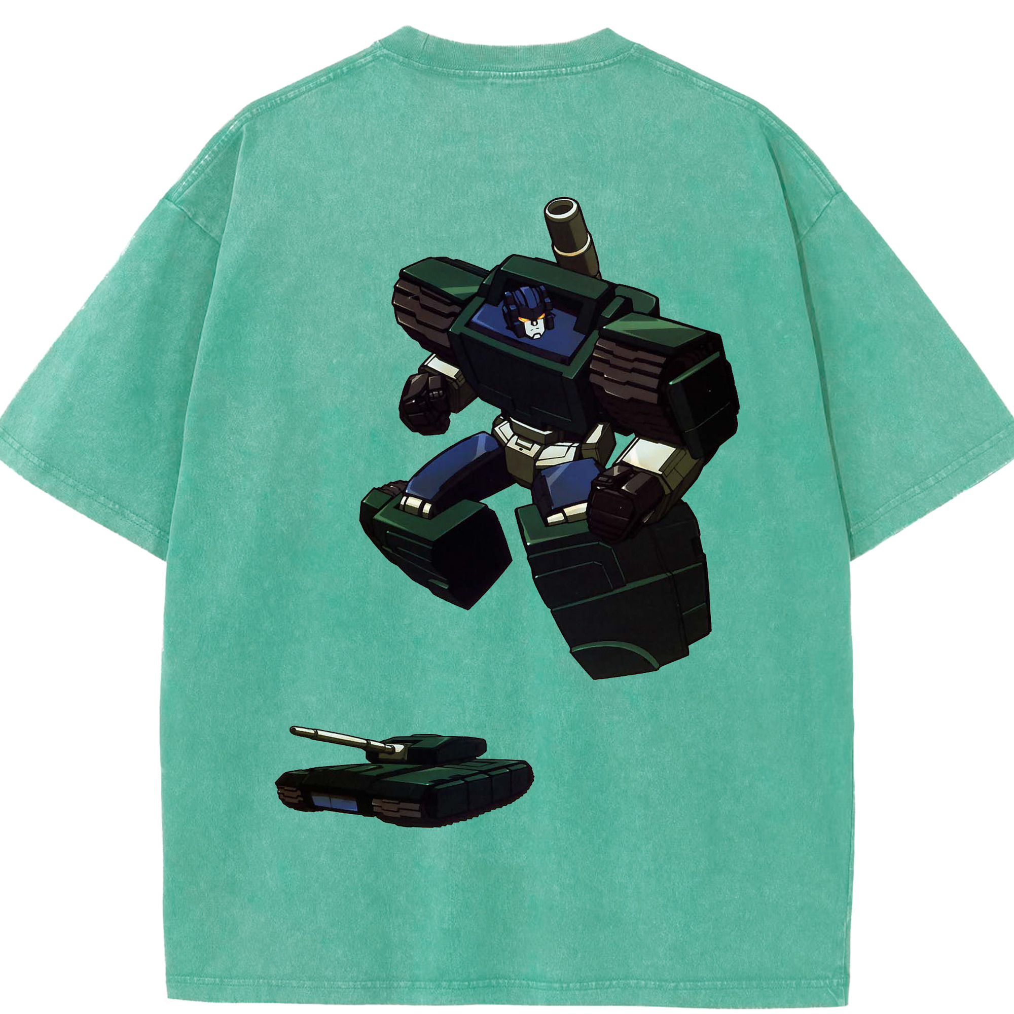 （画像用）  綿100% ヴィンテージ風 半袖Tシャツ（背面プリント）